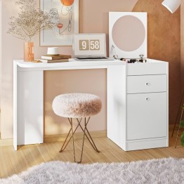 TOCADOR DESEO C/ ESPEJO BLANCO WHITE