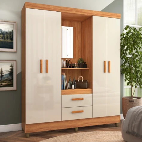 ROPERO NEW MOBI CAPELA CINAMOMO/WHITE OFF