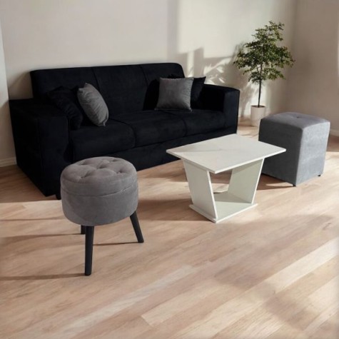 SOFA SAN JUAN 3L. + 2 PUFF
Negro