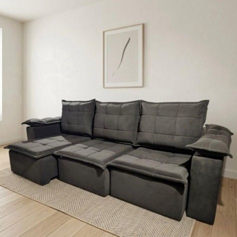 SOFA RETRACTIL BOQUERON  3l.
Marrón