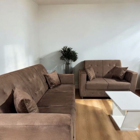 SOFA NEW ITA 3L. + 2L. Marrón
