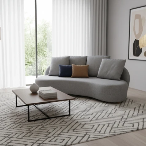 SOFA DOMUS ASIENTO Y RESPALDERO FIJO)