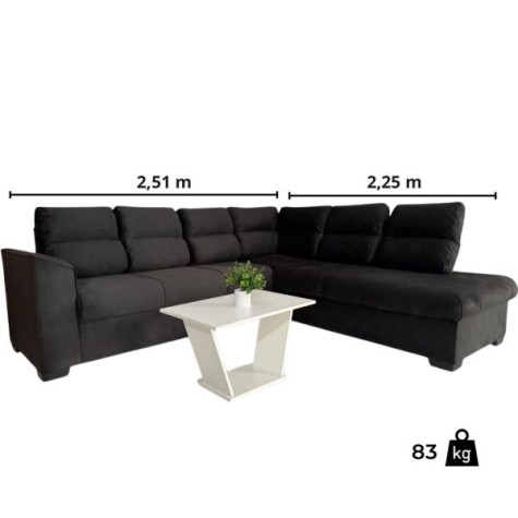 SOFA ESQUINERO
PILAR Negro