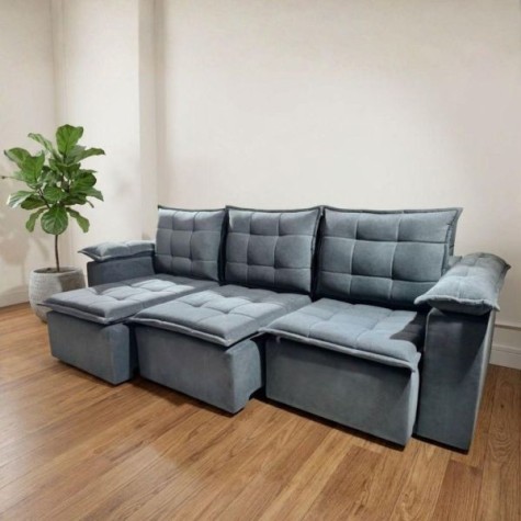 SOFA RETRACTIL BOQUERON  3l.
Gris