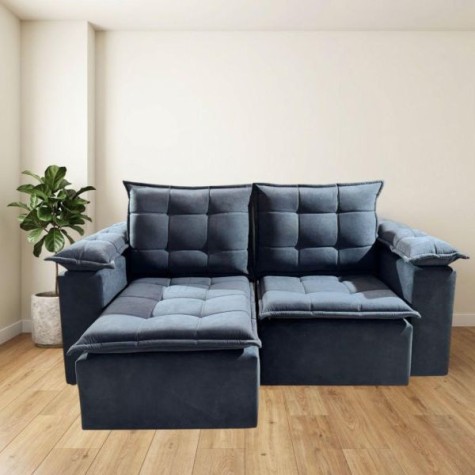 SOFA RETRACTIL BOQUERON  2l.
Gris