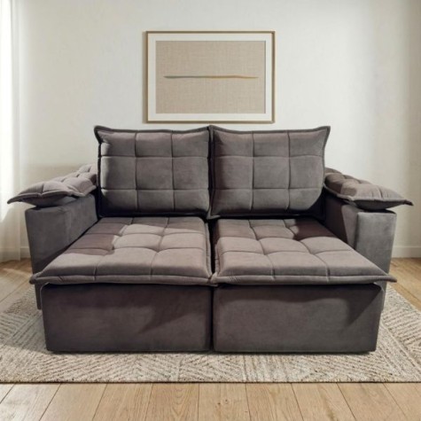 SOFA RETRACTIL BOQUERON  2l.
Marrón Pino