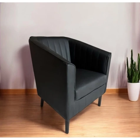 POLTRONA ECO CUERO ANTEQUERANegro