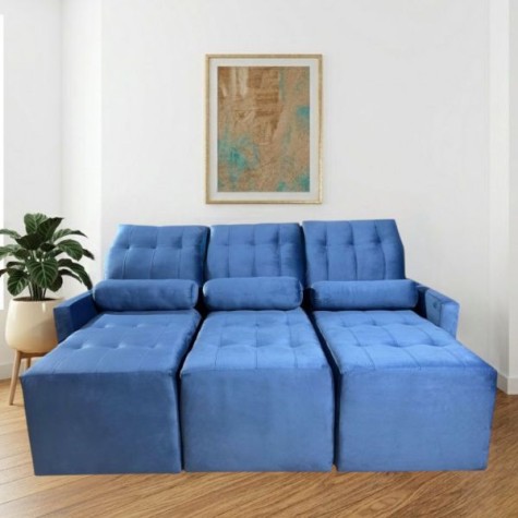 SOFA RETRACTIL AYOLAS Azul