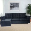 SOFA RETRACTIL BOQUERON  3l.
Negro