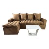 SOFA ATYRA 3L. + CHAISE
Marrón