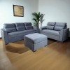 SOFA PIRIBEBUY 3L + 2L + PUFF Gris