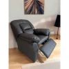 POLTRONA RECLINABLE ECO CUERO SAJONIA Marrón