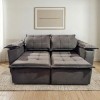 SOFA RETRACTIL BOQUERON  2l.
Marrón Pino