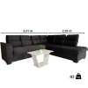 SOFA ESQUINERO
PILAR Negro