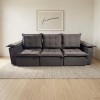 SOFA RETRACTIL BOQUERON  3l.
Marrón