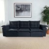 SOFA RETRACTIL BOQUERON  3l.
Negro