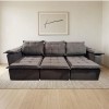 SOFA RETRACTIL BOQUERON  3l.
Marrón
